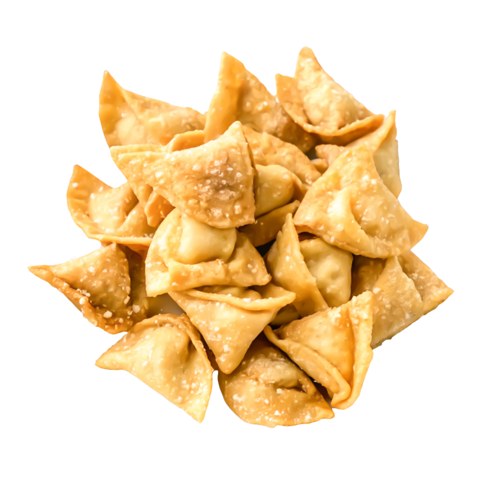 Crispy Fried Wonton Appetizer Delicious Golden Brown Dumplings png