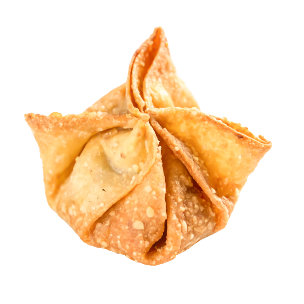 Crispy Fried Wonton, Asian Cuisine Food, Delicious Snack, Golden Brown, Isolated png