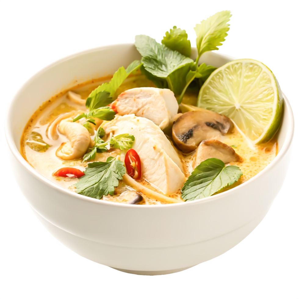 Delicious Creamy Tom Yum Soup png