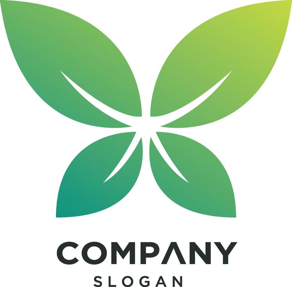 4 leaf's logo for company vector