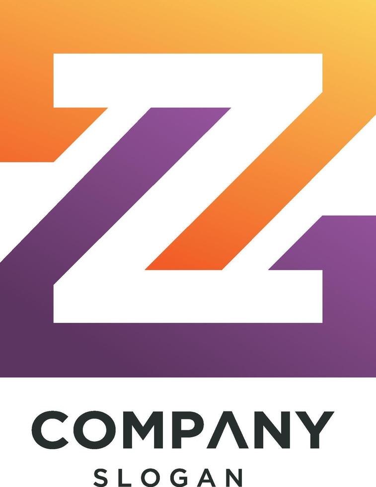 Z unique logo for company vector