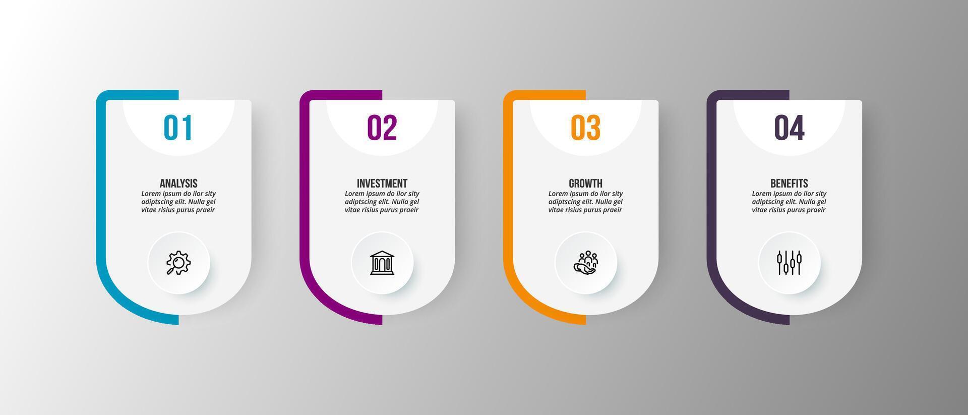 Infographic design for business presentation vector