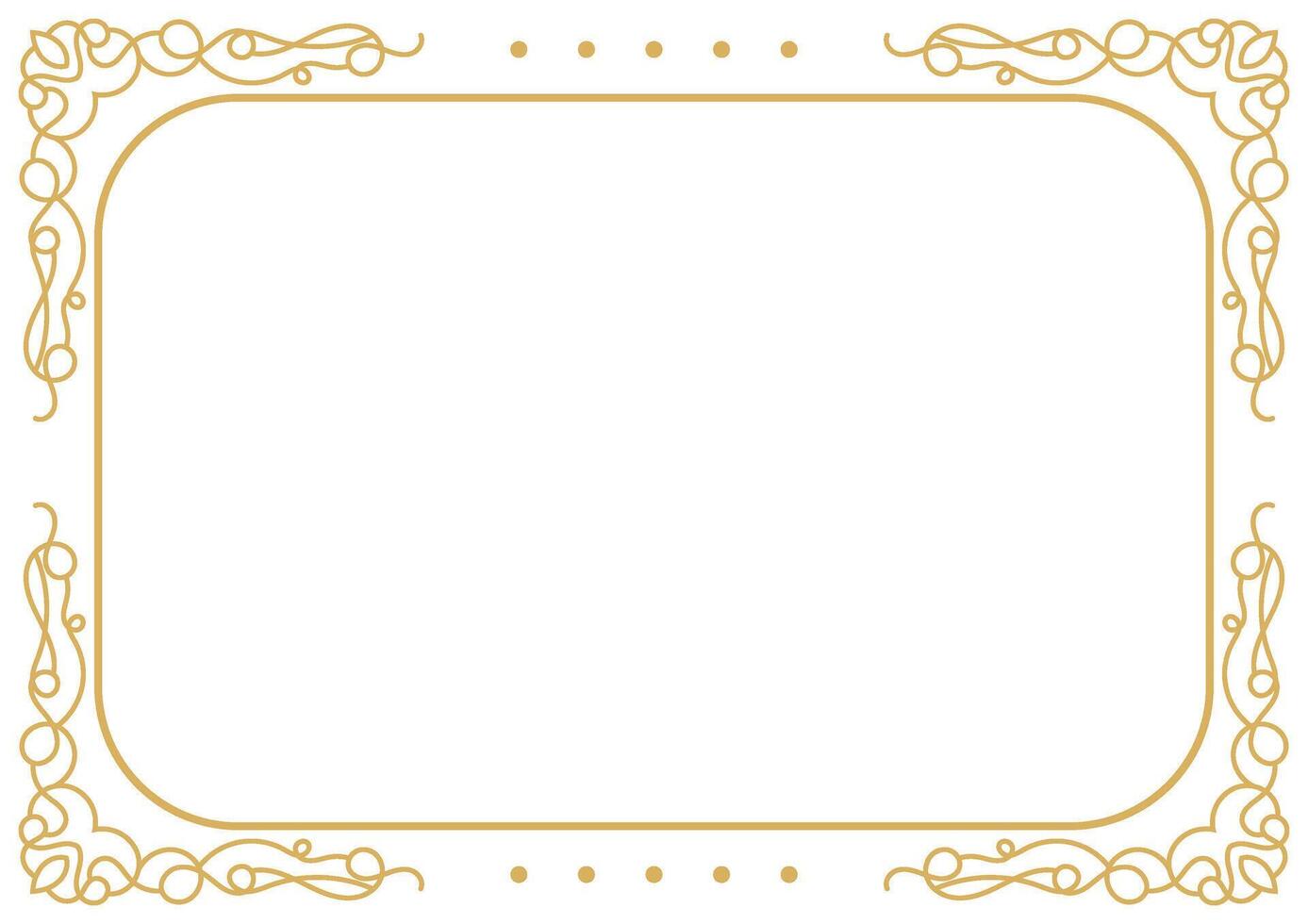 Retro Ornate Frame and Decorative Calligraphic Border Element. vector