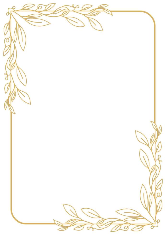 Floral Calligraphic Border and Ornate Frame Element Art. vector