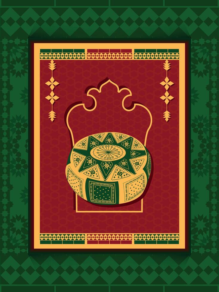 Traditionally styled artifacts including a Cushion vector