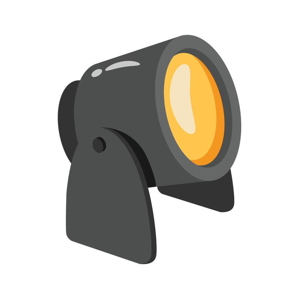Easy to use trendy 3d style icon of stage light vector