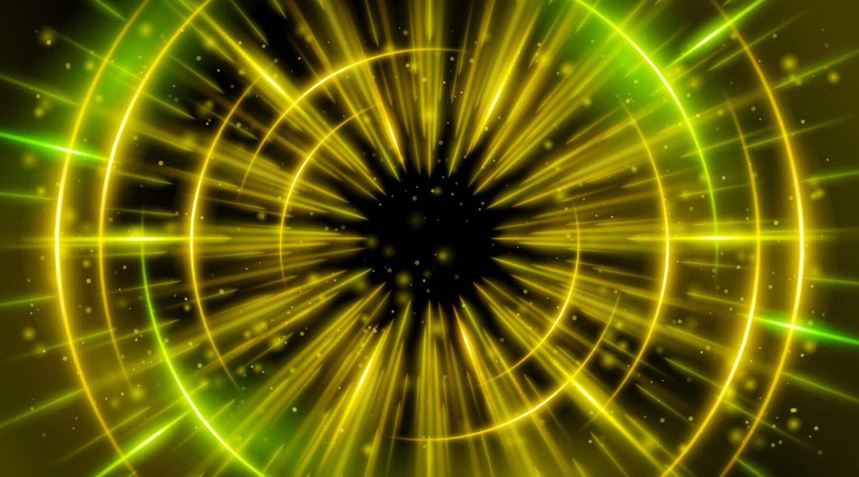 Abstract background with yellow and green lights vector