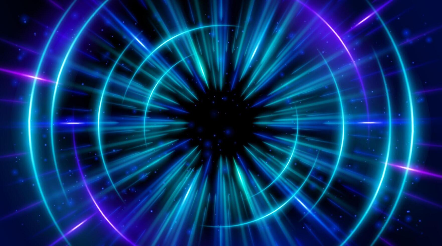 Abstract background with blue and purple lights vector
