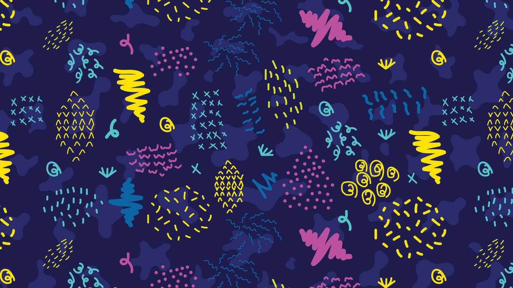 Colorful abstract brush pattern background with modern artistic strokes. Ideal for wallpapers, textiles, and creative designs. High-resolution pattern. vector