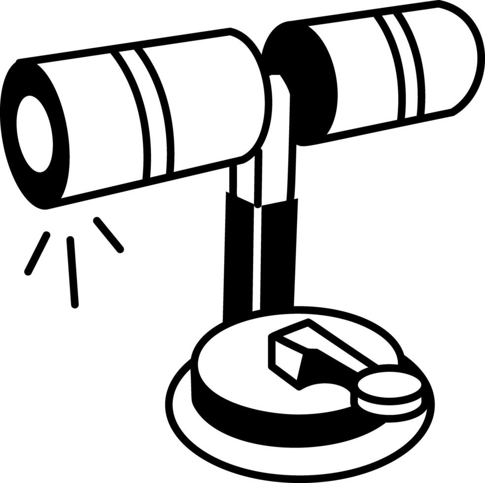 Abdominal machine icon in doodle style vector