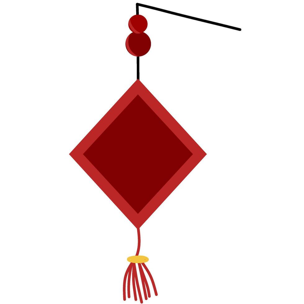 A red lantern vector