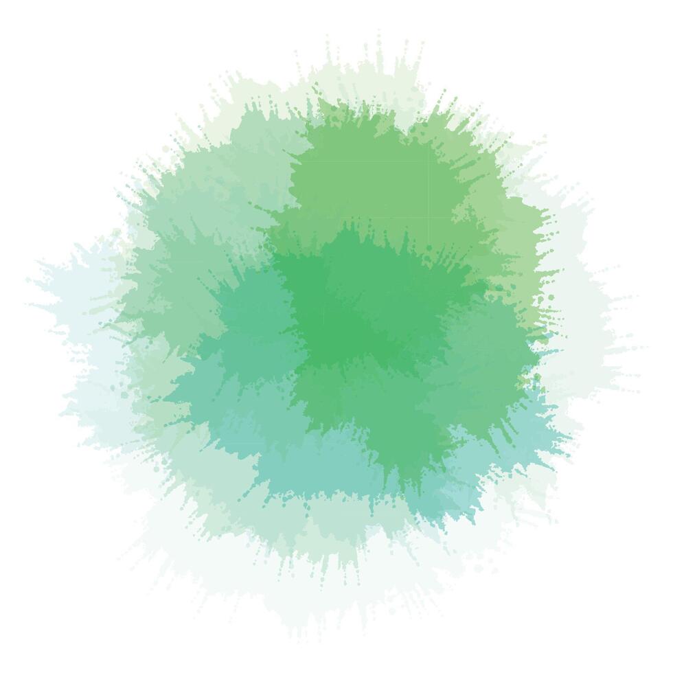 Abstract colorful splash watercolor design vector
