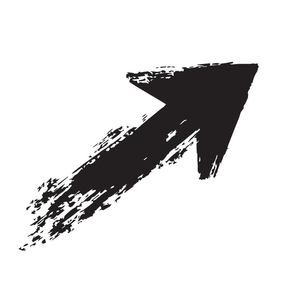 Broken Edge Grunge Arrow vector