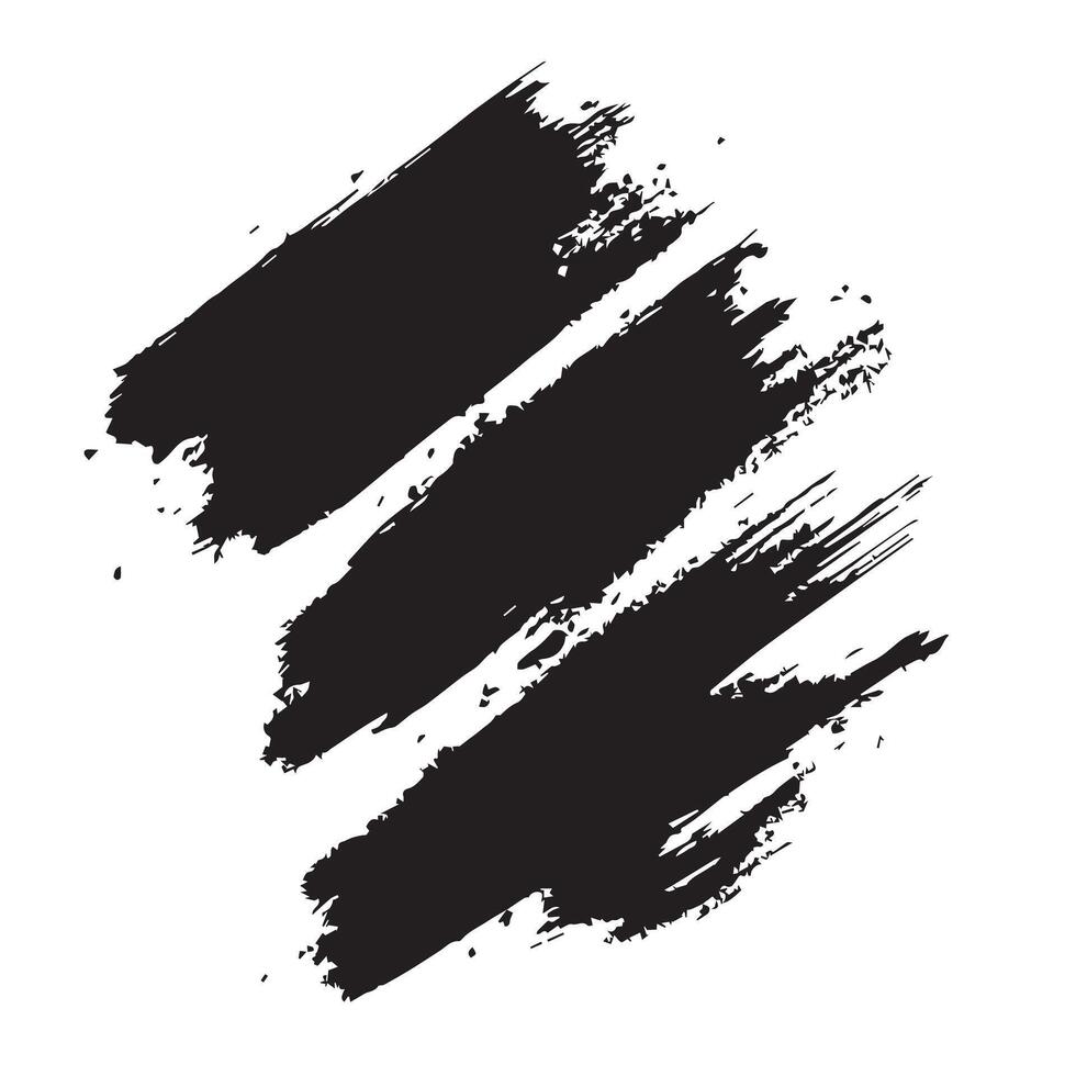 Smudged and Streaky Brush Strokes vector