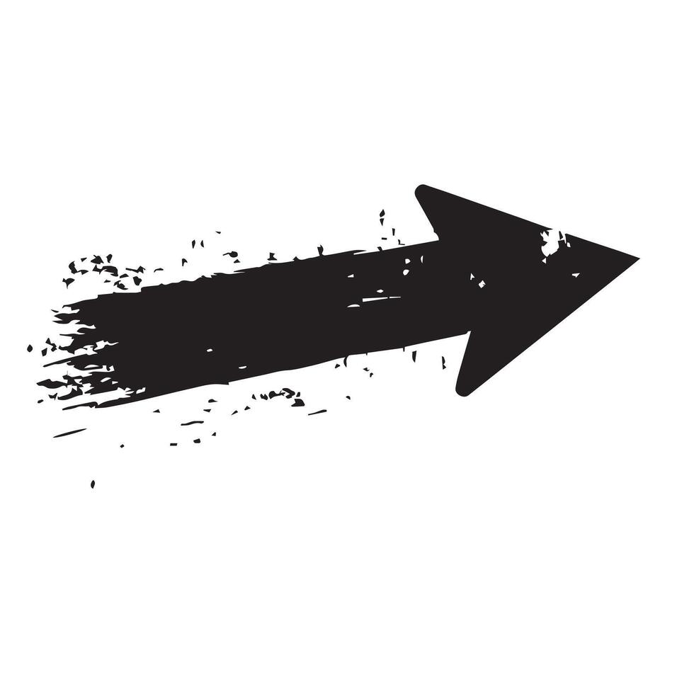 Faded Ink Arrow Sign vector