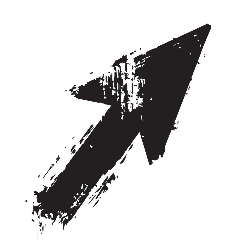 Stamped Grunge Arrow Symbol vector