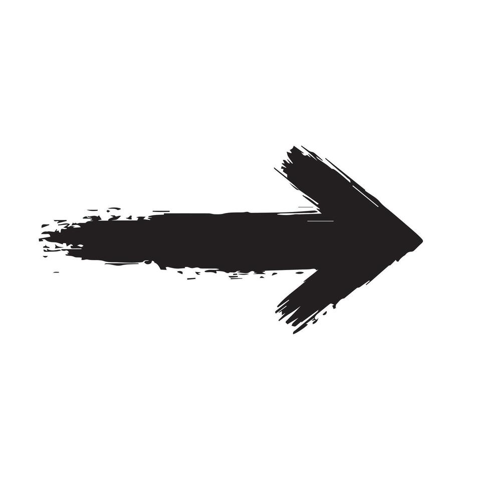 Sharp and Angular Grunge Arrow vector