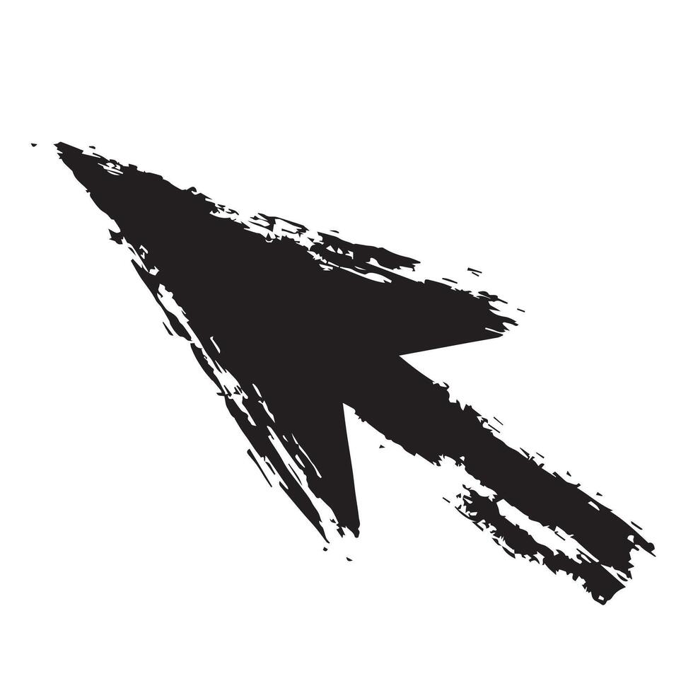 Directional Arrow with Rustic Texture vector