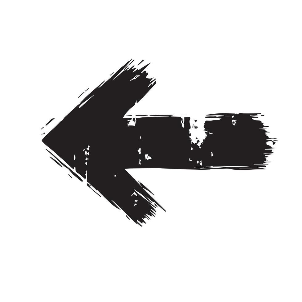 Rough and Rugged Arrow Sign vector