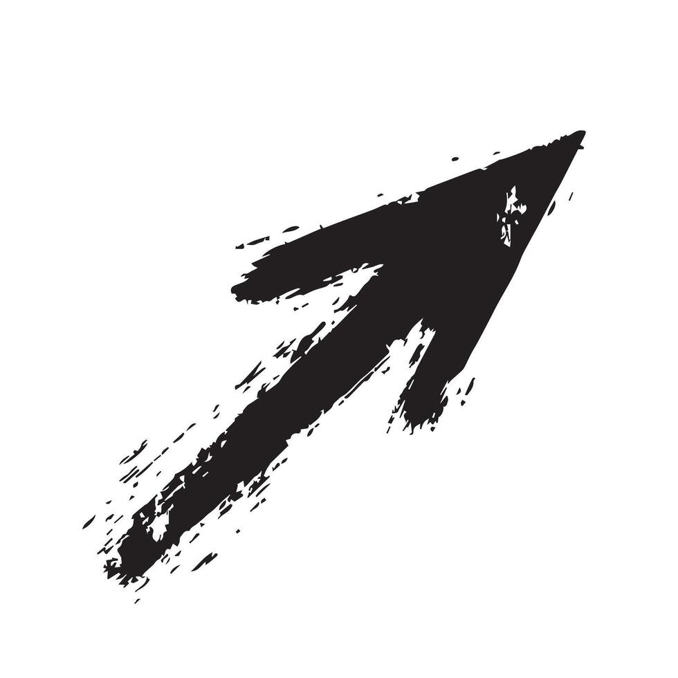 Worn-Out Arrow Sign Concept vector
