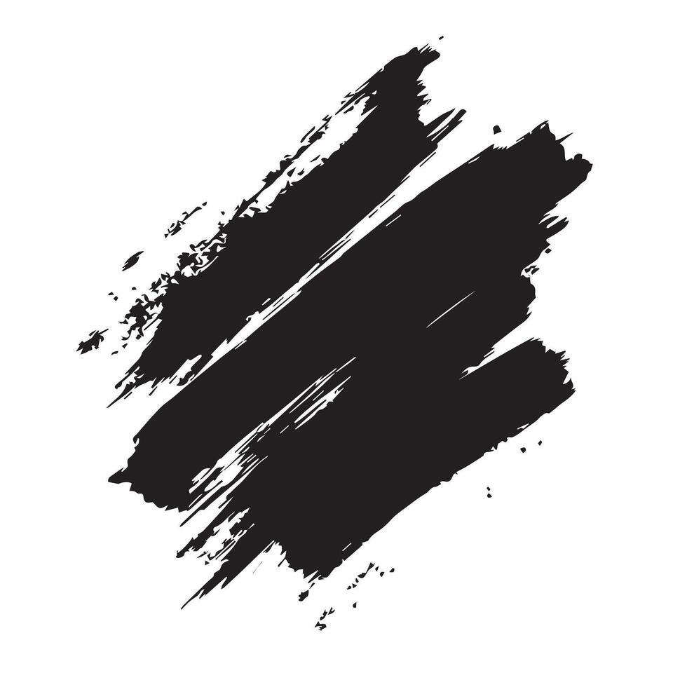Raw and Textured Brush Strokes vector