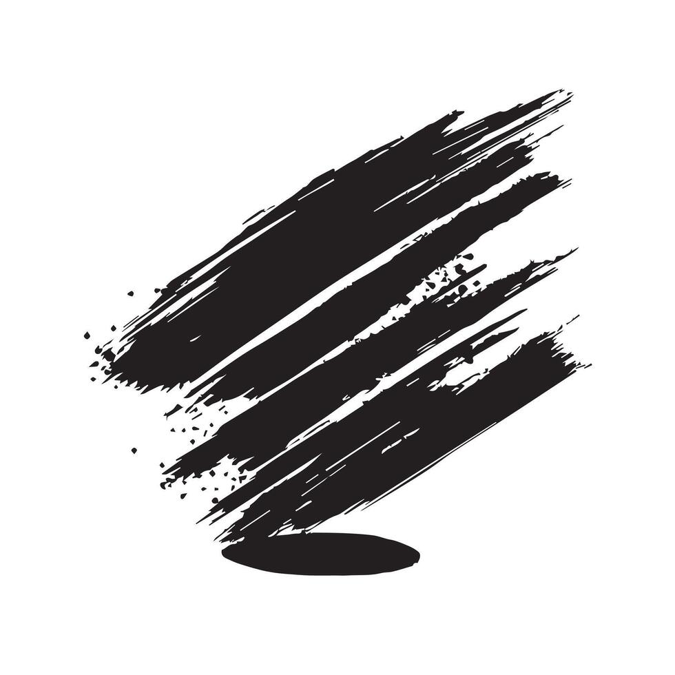 Handmade Brush Stroke Elements vector
