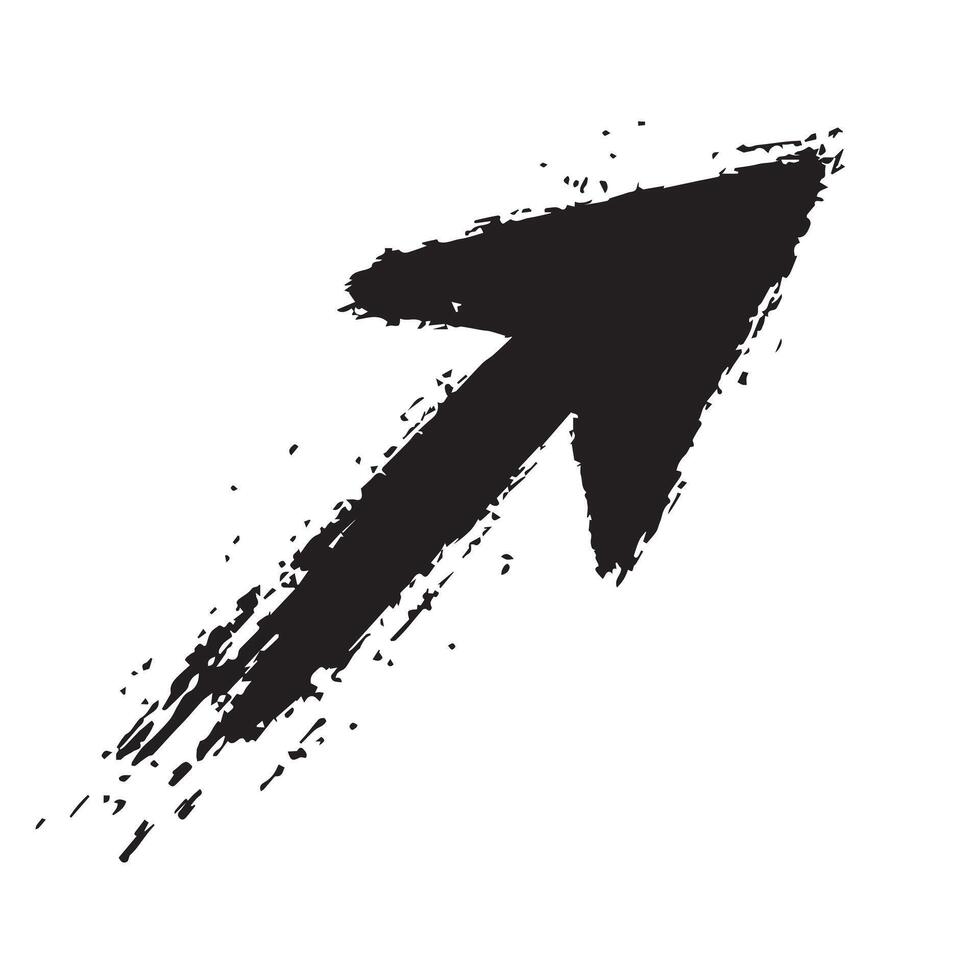 Rugged Painted Arrow Design vector