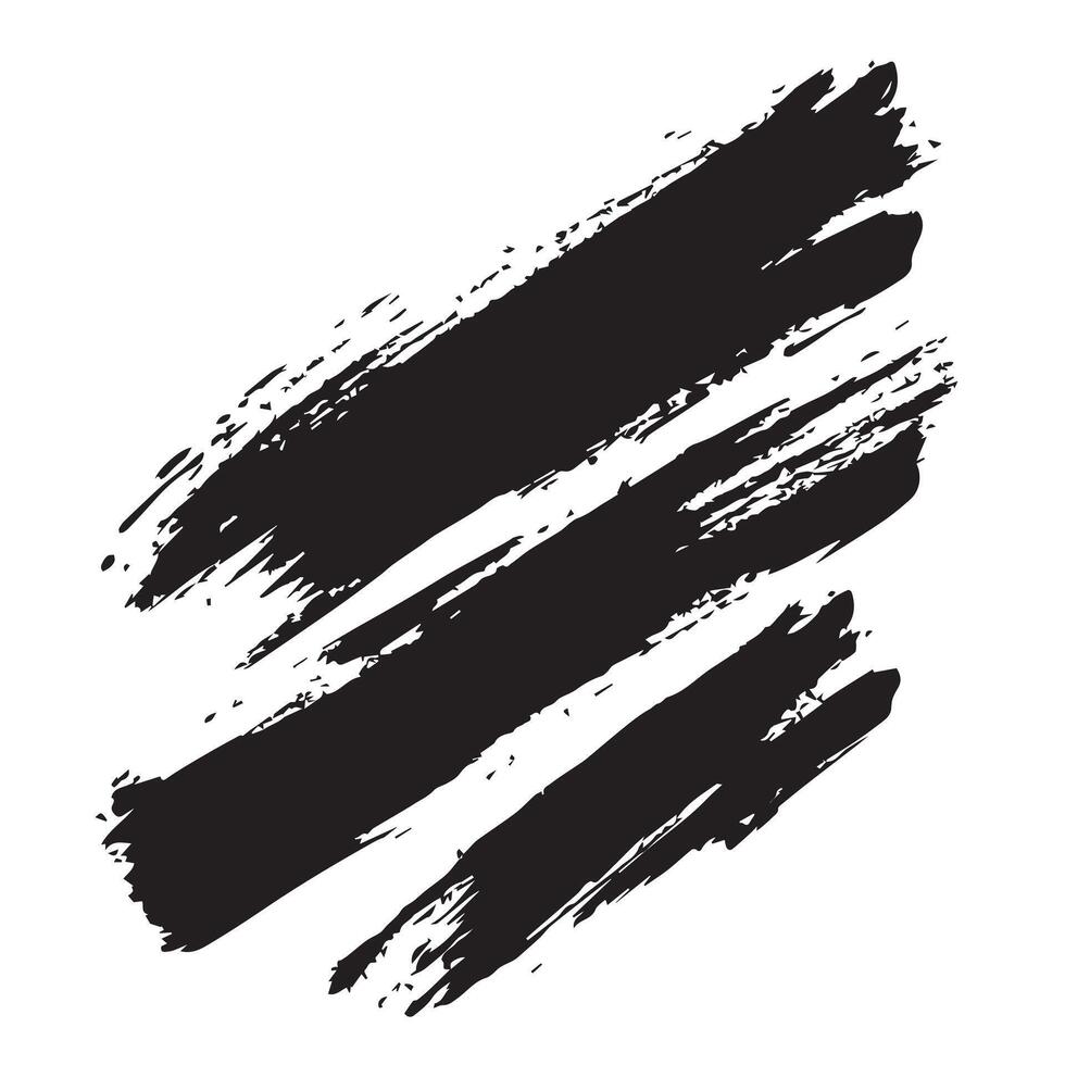 Handmade Ink Brush Strokes vector