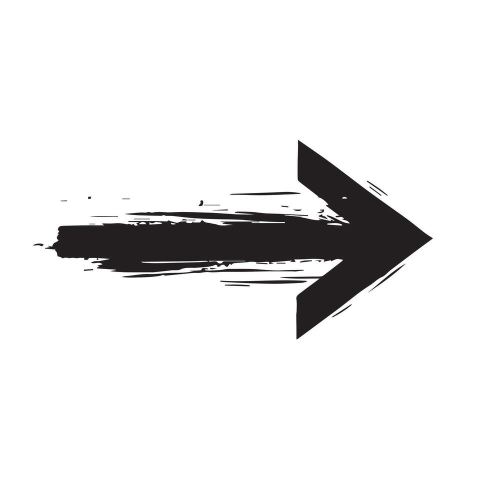 Faded Arrow Sign with Texture vector