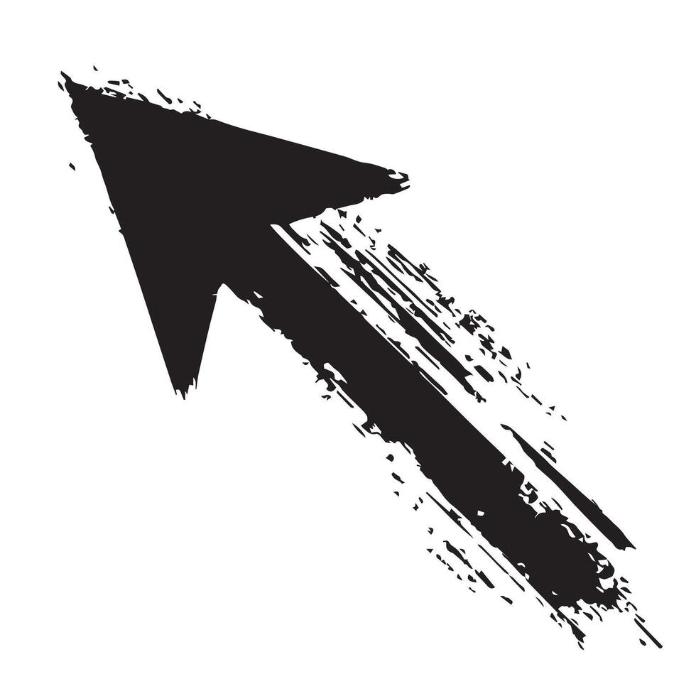 Artistic Distressed Arrow vector