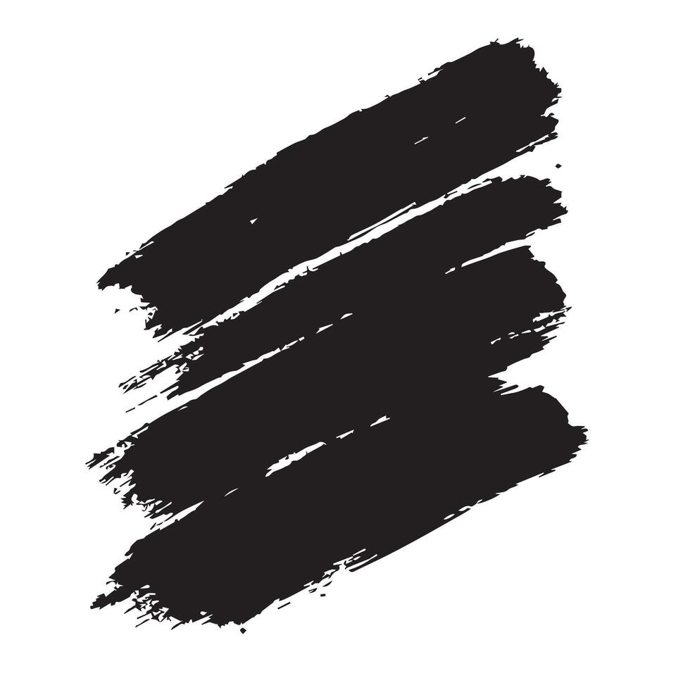 Hand Drawn Brush Strokes Set vector
