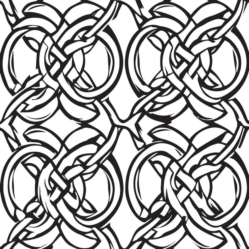 Intricate Celtic Knotwork Design vector
