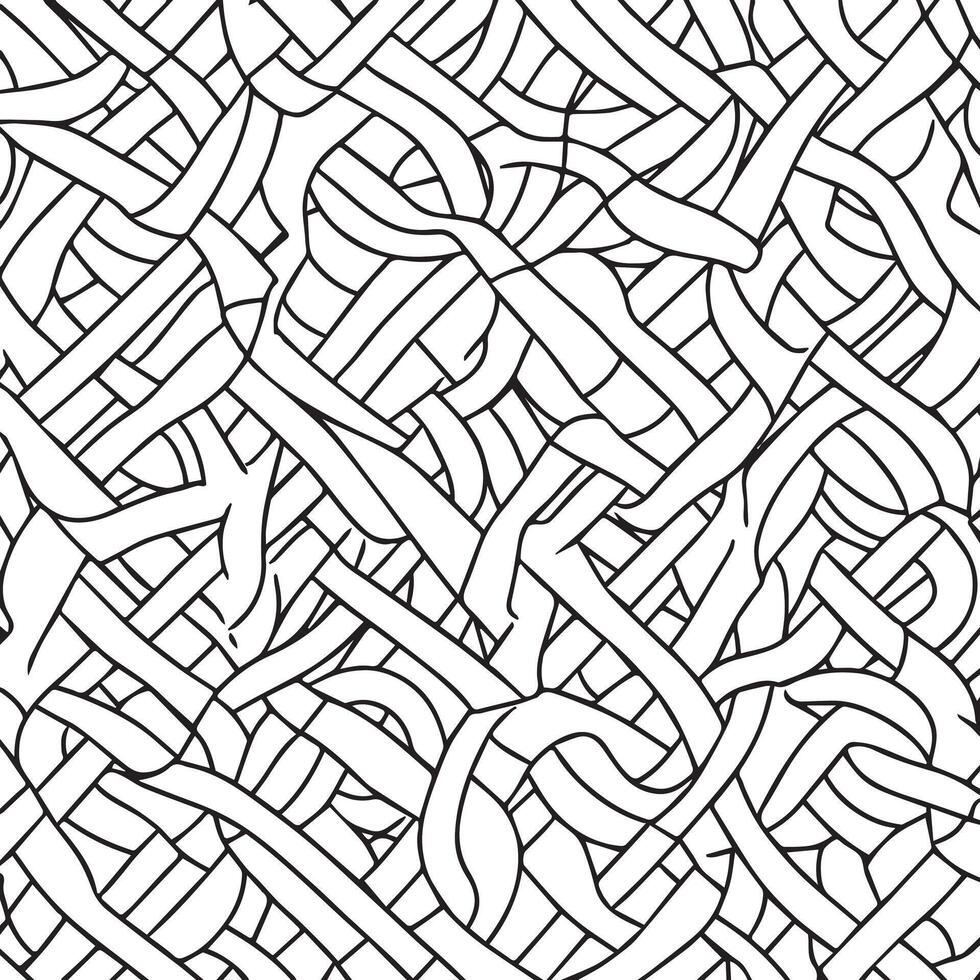 Interlaced Celtic Line Art Motif vector