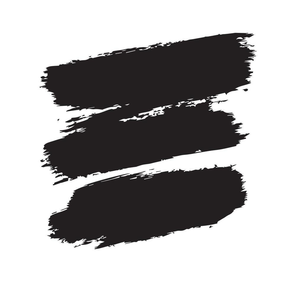 Rough Painted Strokes Pack vector