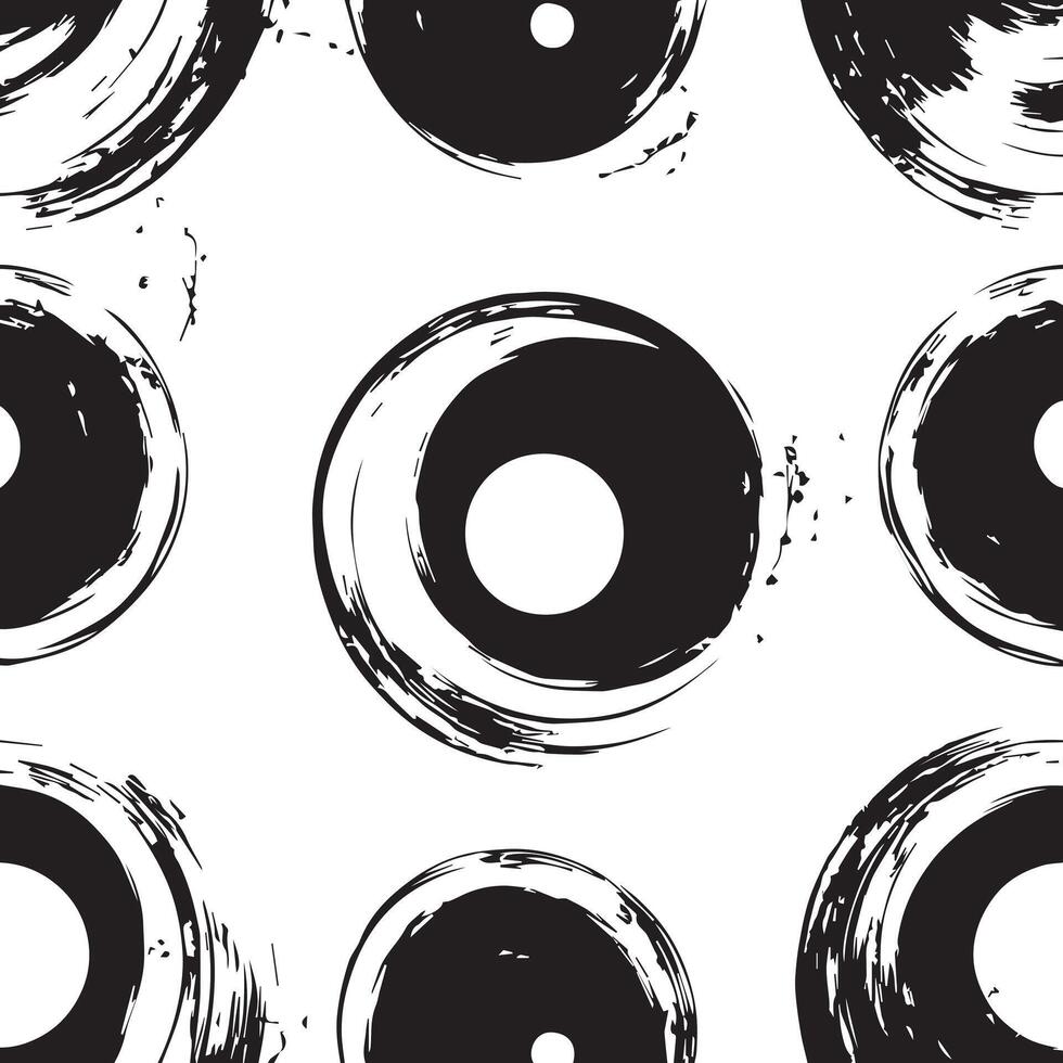 Serene Zen Circle and Waves Design vector