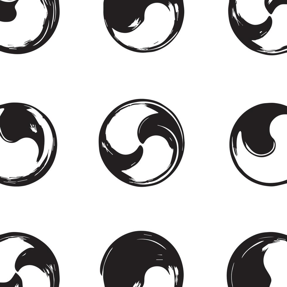 Elegant Meditation-Themed Pattern vector