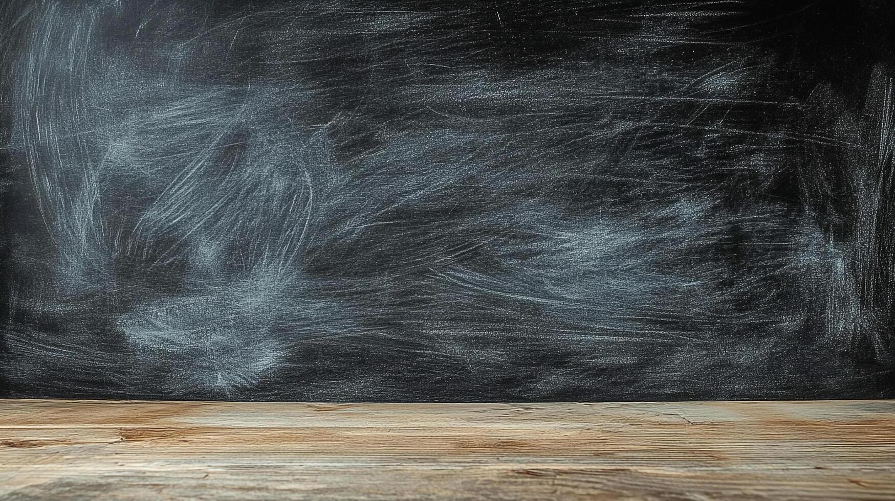 Classic chalkboard background. The wall looks as though someone has just cleaned it and is now ready for new ideas and creativity photo