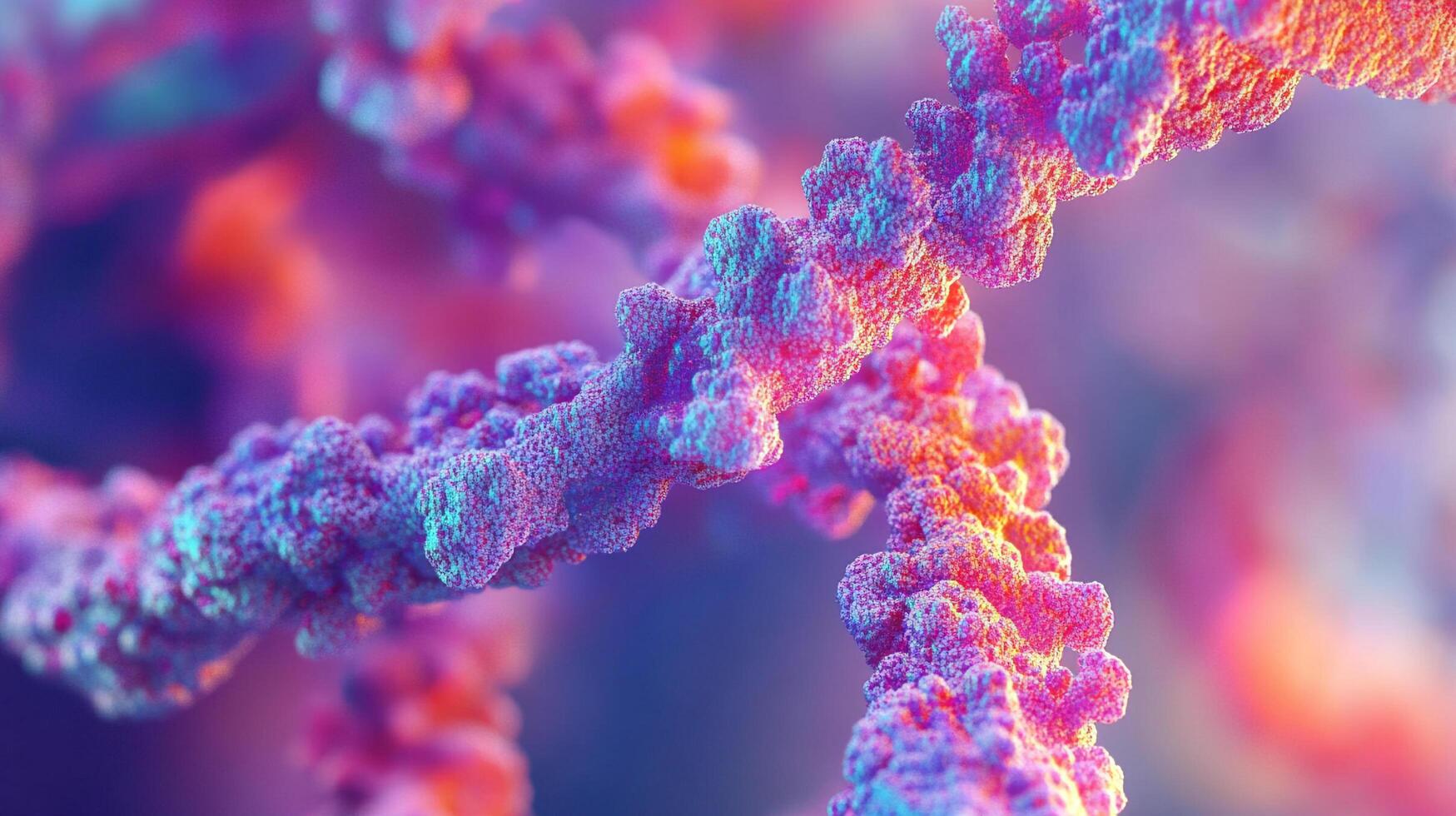 Macro shot of colorful abstract organic formations, revealing intricate textures and vibrant hues in a mesmerizing, otherworldly display. photo