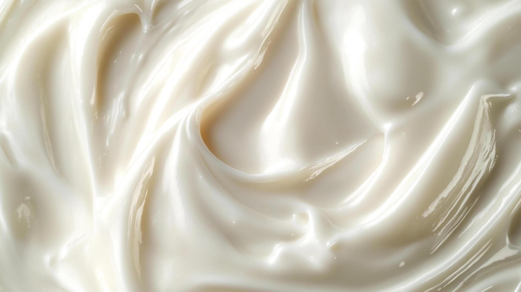 Luminous cream swirls, a smooth and inviting texture that radiates soft light and promises rich moisture, perfect for skincare projects. photo