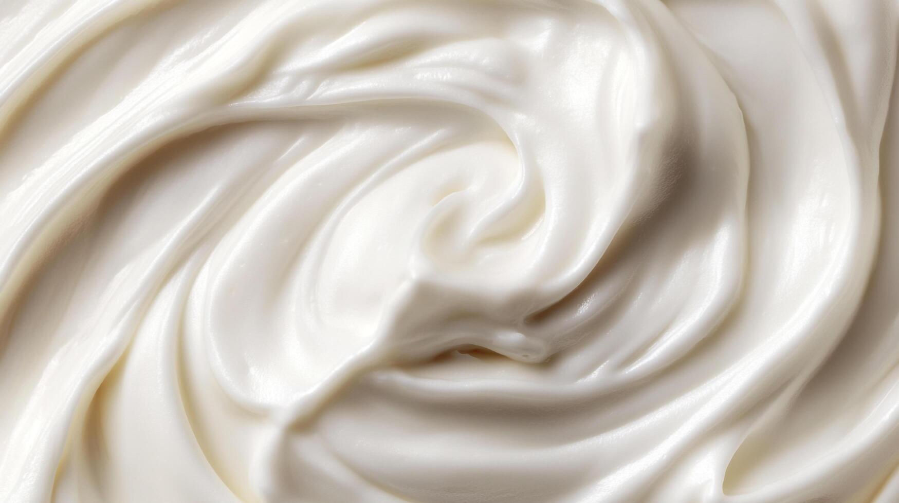 Creamy swirls of a smooth, white substance, offering a glimpse into its rich, textured surface. Ideal for beauty, food and industrial use. photo