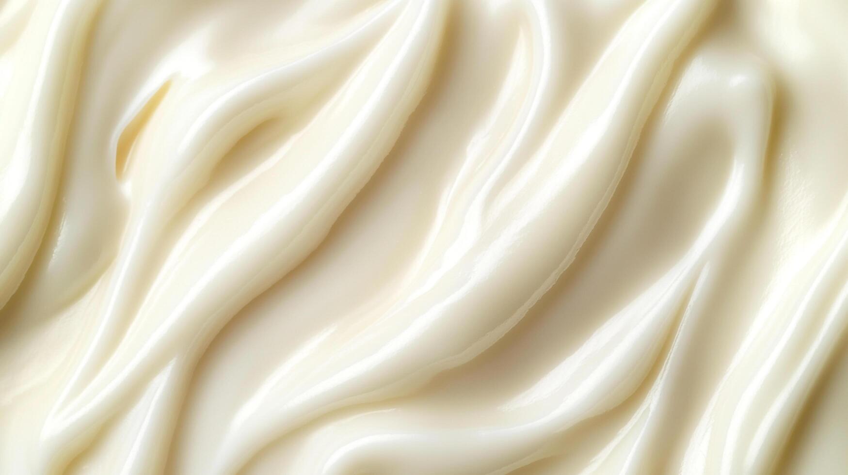 Close-up of a smooth, creamy texture with gentle waves, perfect for beauty, food, or product visuals with a focus on richness and luxury. photo