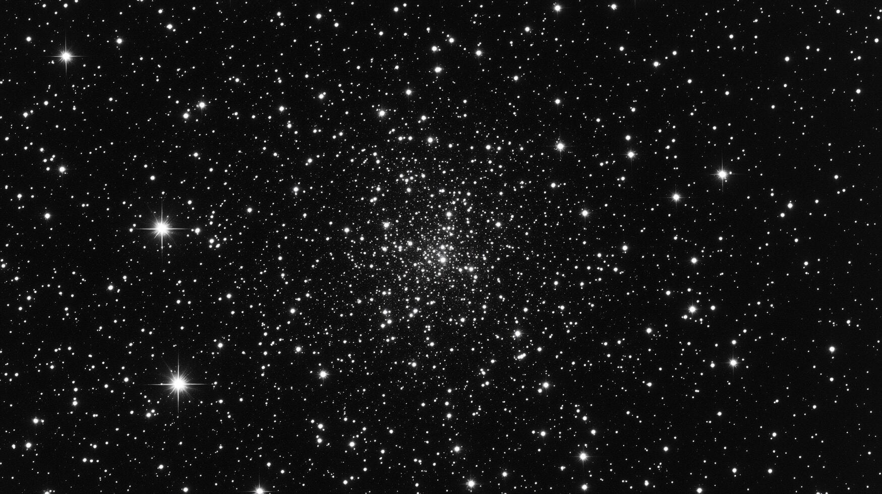 Stellar field with countless points of light scattered across the dark cosmos, a cosmic tapestry woven with celestial brilliance. photo