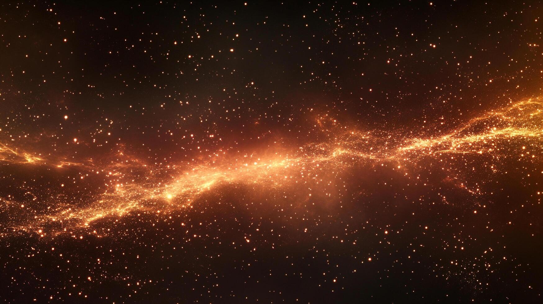 Abstract cosmic energy stream illuminating a vast expanse, blending science and fantasy. Captivating visuals of light, stars, and particles. photo