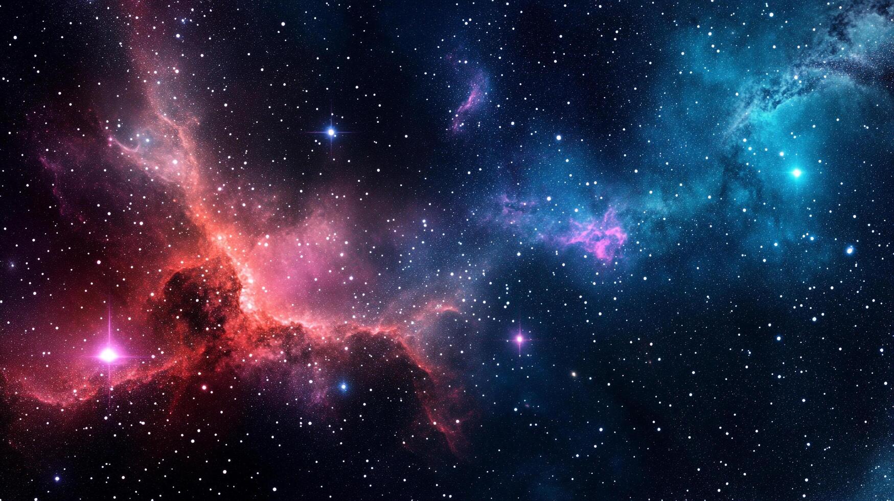 A captivating image of a colorful nebula in space, speckled with stars, evokes a sense of cosmic wonder and infinite possibilities. photo