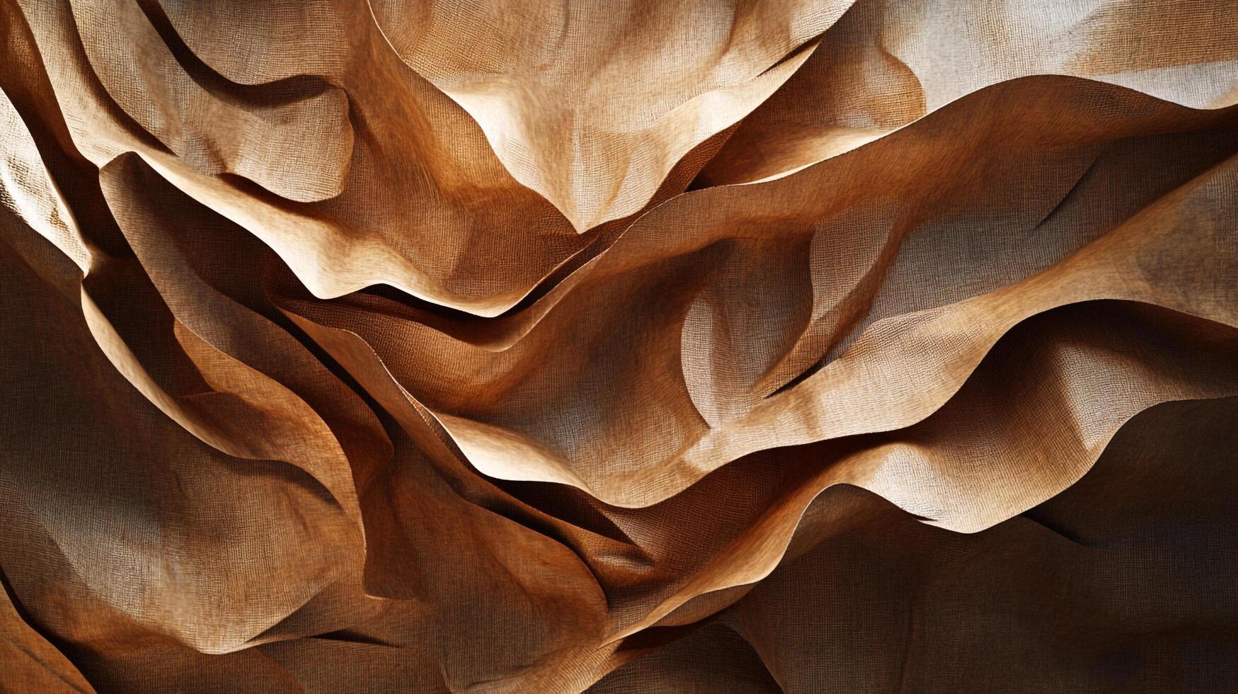Earthy tones and soft, flowing forms create an inviting textile design, perfect for adding warmth and texture to any project. photo