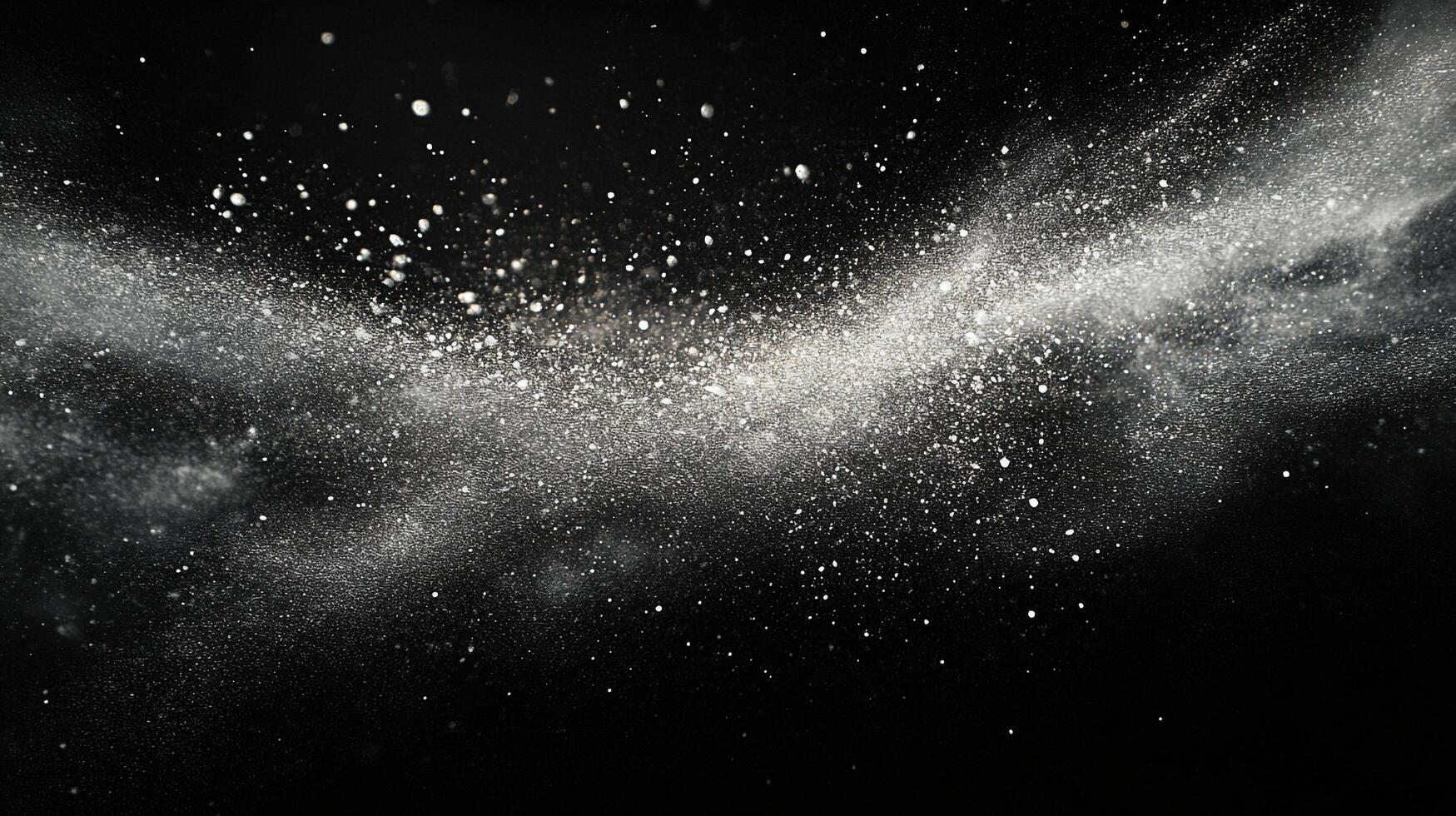 A mesmerizing display of shimmering particles scattered across a dark void, creating a celestial ambiance that evokes the cosmos' wonder. photo
