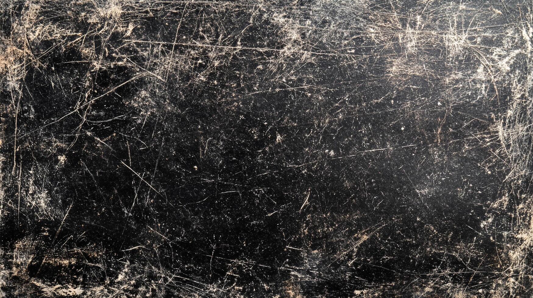 Dark and distressed surface with intricate scratches and worn edges, creating a vintage and textured effect with a unique character. photo