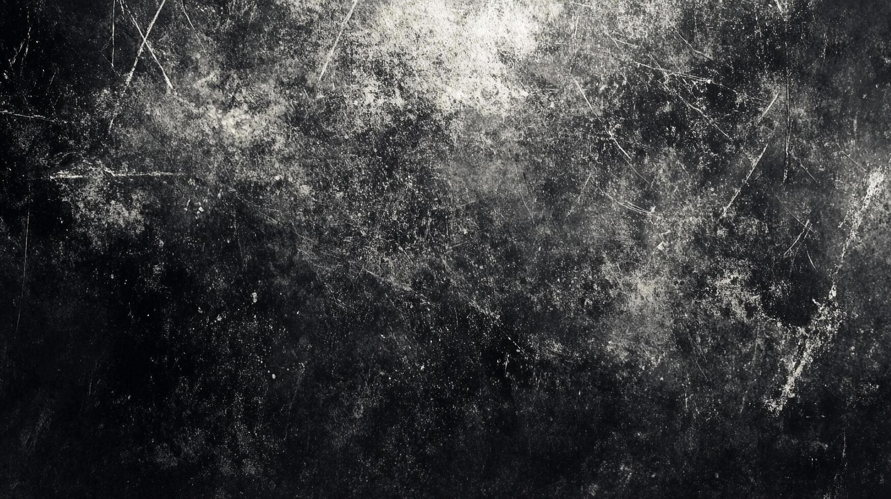Distressed surface with texture and marks creating a dark and weathered appearance, suggesting age and deterioration on a rough background. photo