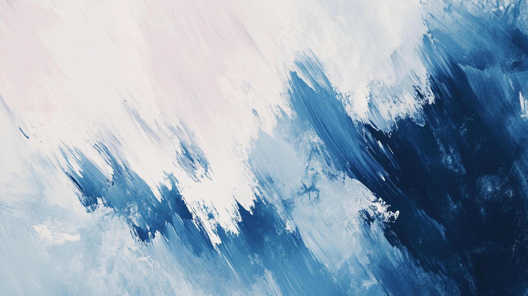 A mesmerizing blend of blue and white paints creates a dynamic abstract texture, perfect for use in modern design projects or as a striking art piece. photo