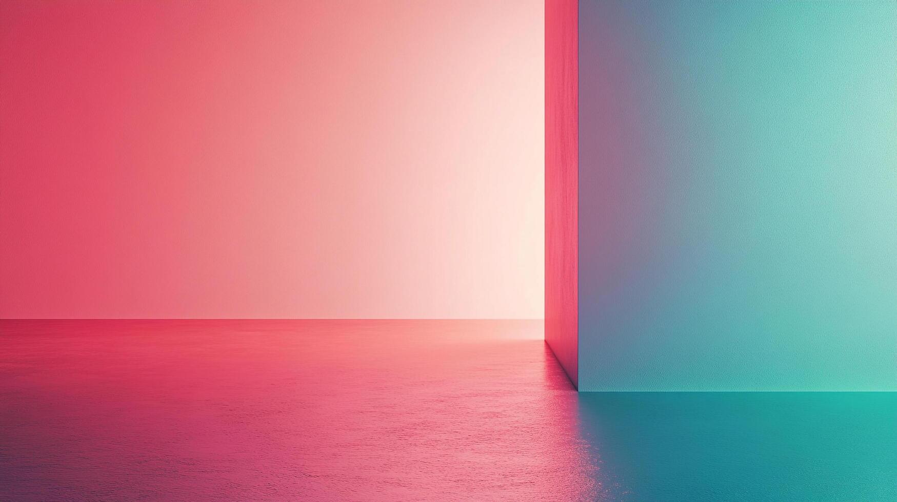 An abstract composition that features soft gradients and geometric shapes, blending pastel colors to create a visually soothing and intriguing piece of modern art. photo